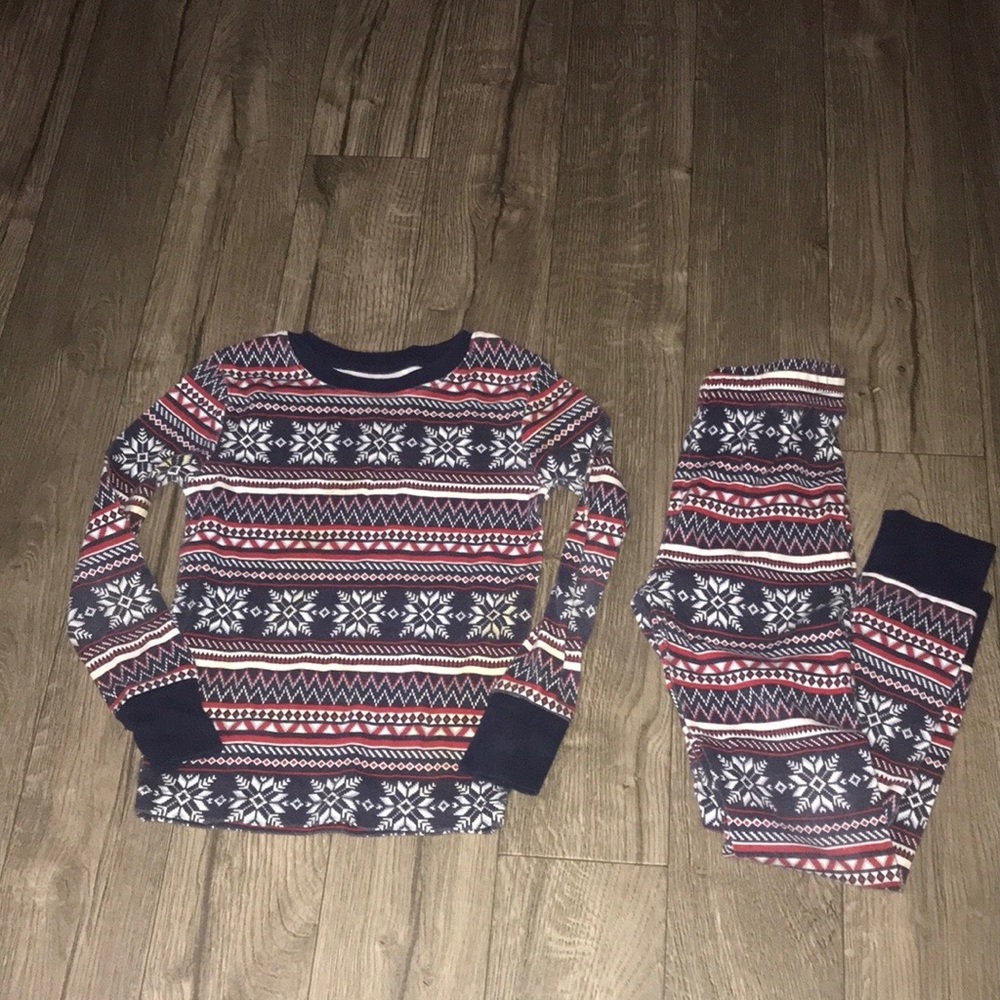 Amazon essentials,unisex blue& red pajama set.size small(6).
